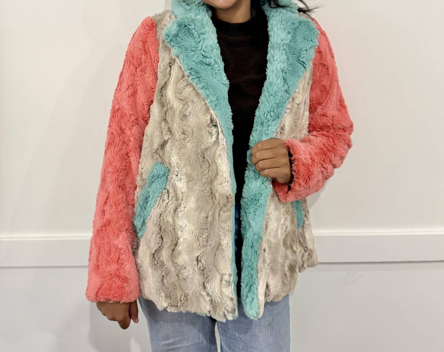 Ivy Jane - Patchwork Fur Coat