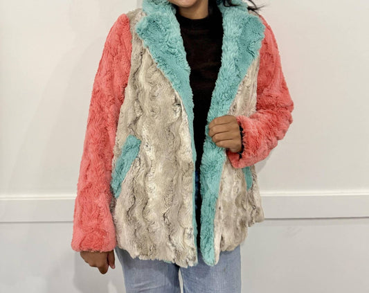Ivy Jane - Patchwork Fur Coat