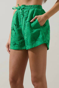 Sugarlips - Friona Eyelet Taliya Drawstring Shorts