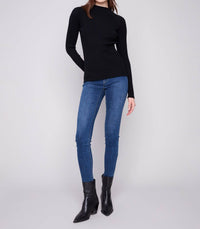 Charlie B - Ribbed Mock Neck Sweater