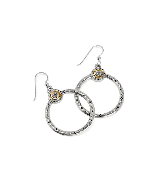 Brighton - Women's Two Tone French Wire Hoop Earrings