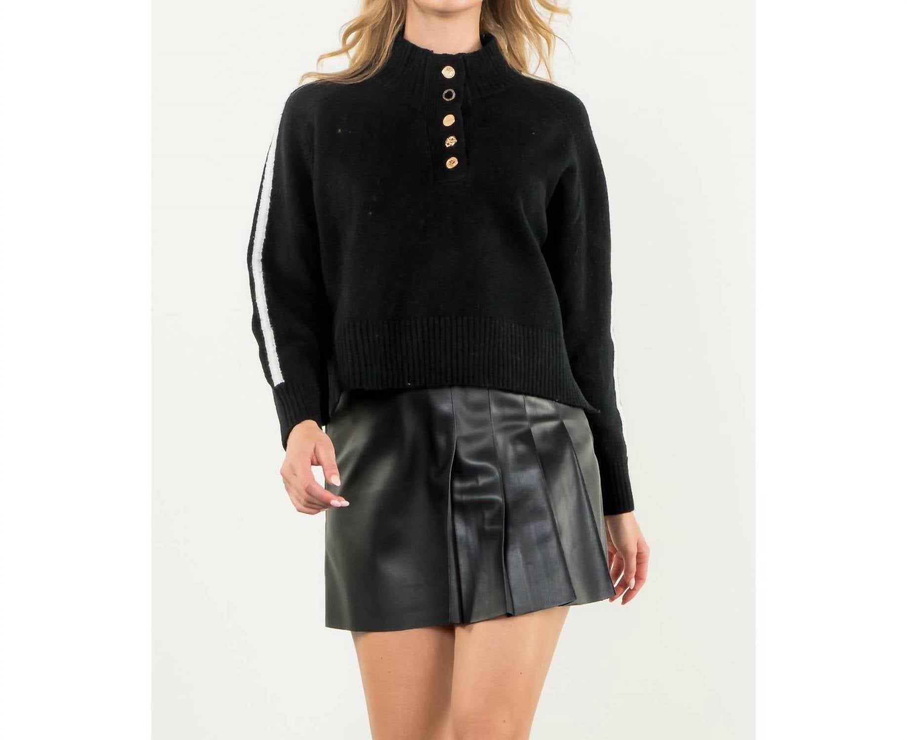 Thml - Half Button Knit Sweater