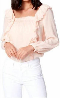 Paige - Brylen Squareneck Eyelet Ruffle Top