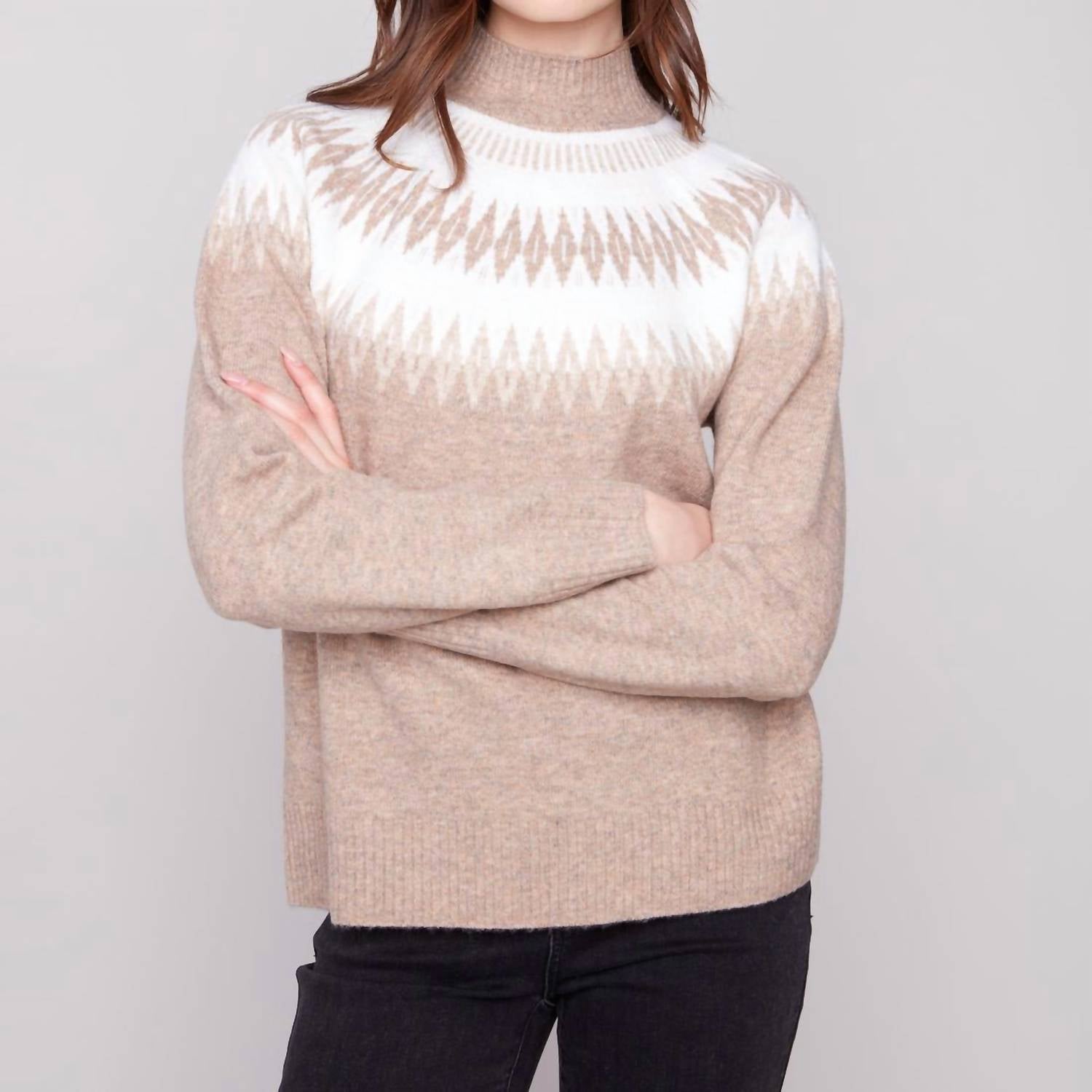 Charlie B - Mock Neck Sweater
