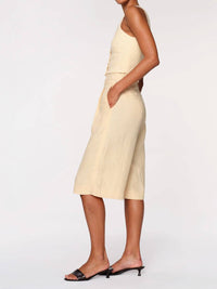 Dl1961 - Women'S - Lizzie Top Cropped Wheat Linen