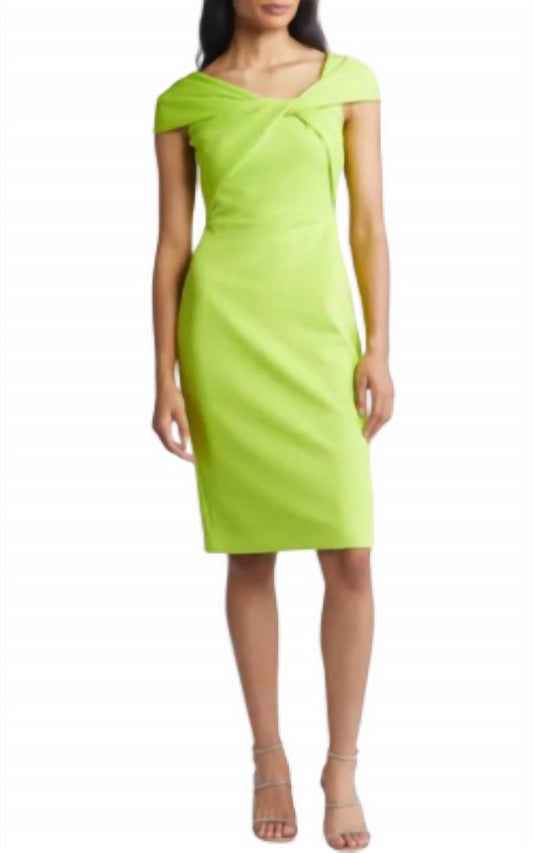 Eliza J - Wrapped Neckline Midi Dress