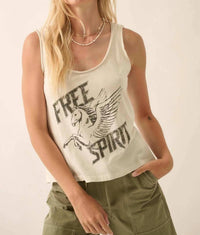 Promesa - Free Spirit Pegasus Racerback Graphic Tank Top