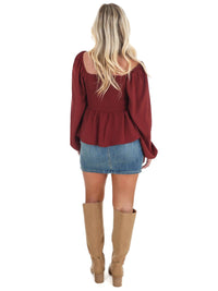 Mustard Seed - Wear Anywhere Smocked Babydoll Top