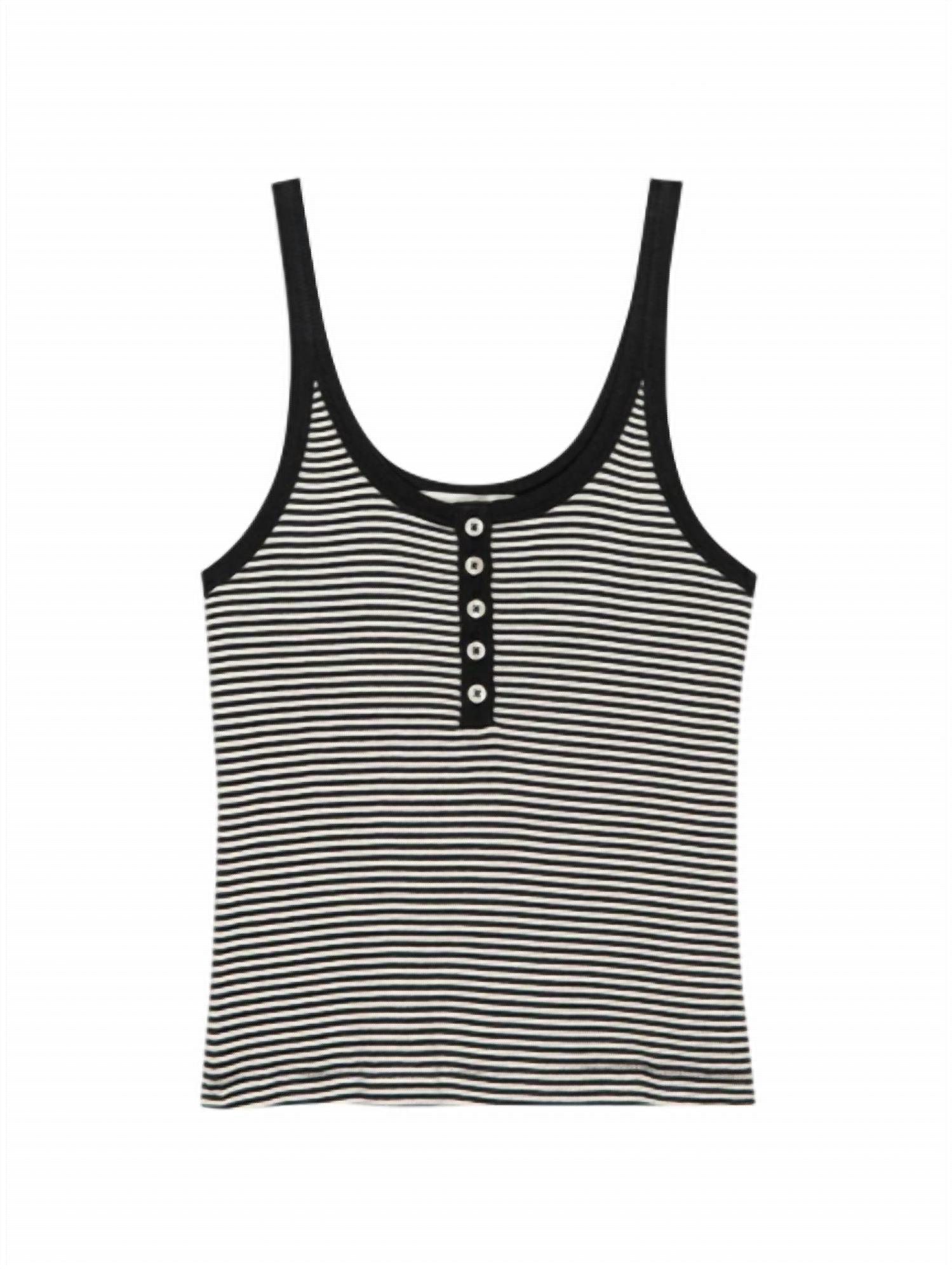 The Great. - Slim Henley Tank Top