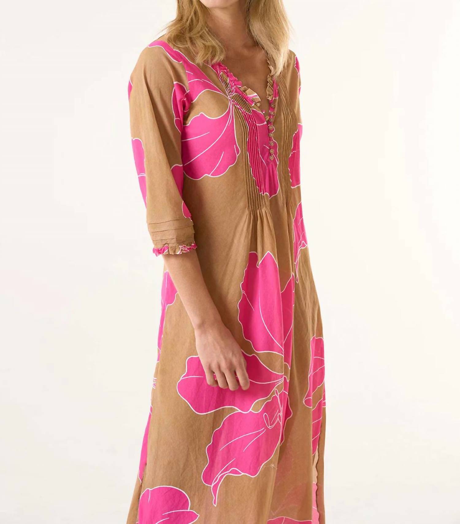 Oneseason - Cadaques Long Poppy Dress