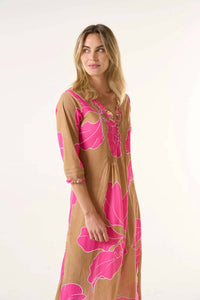 Oneseason - Cadaques Long Poppy Dress