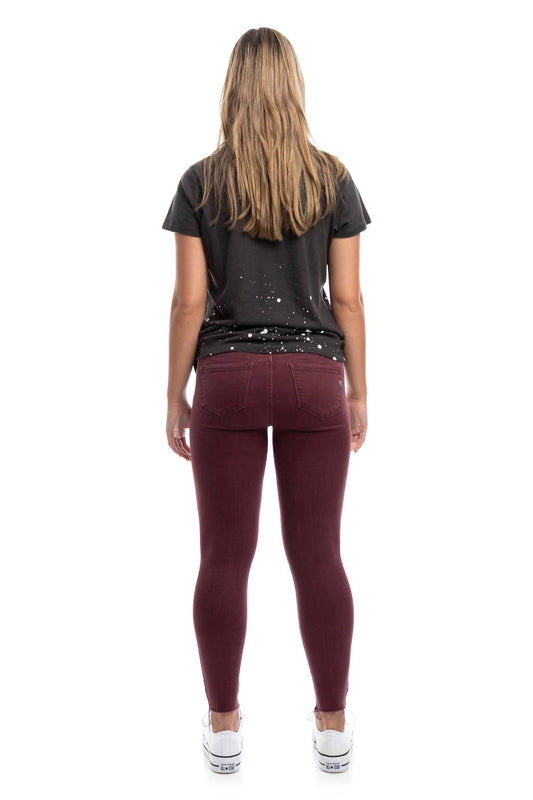 1822 Denim - 27" Mid Rise Raw Edge Skinny Jean