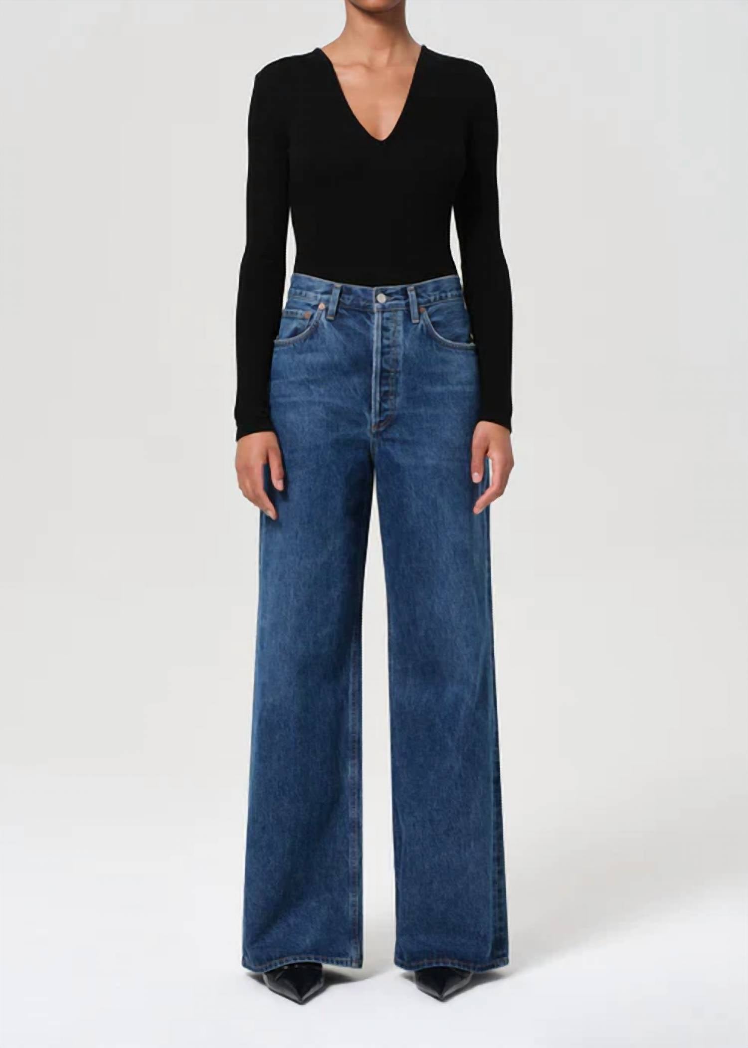 Agolde - Dame High Rise Wide Leg Jean