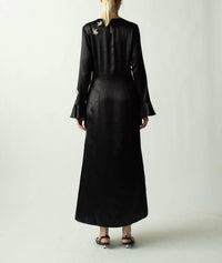 Lingua Franca - Ania Embellished Silk Dress