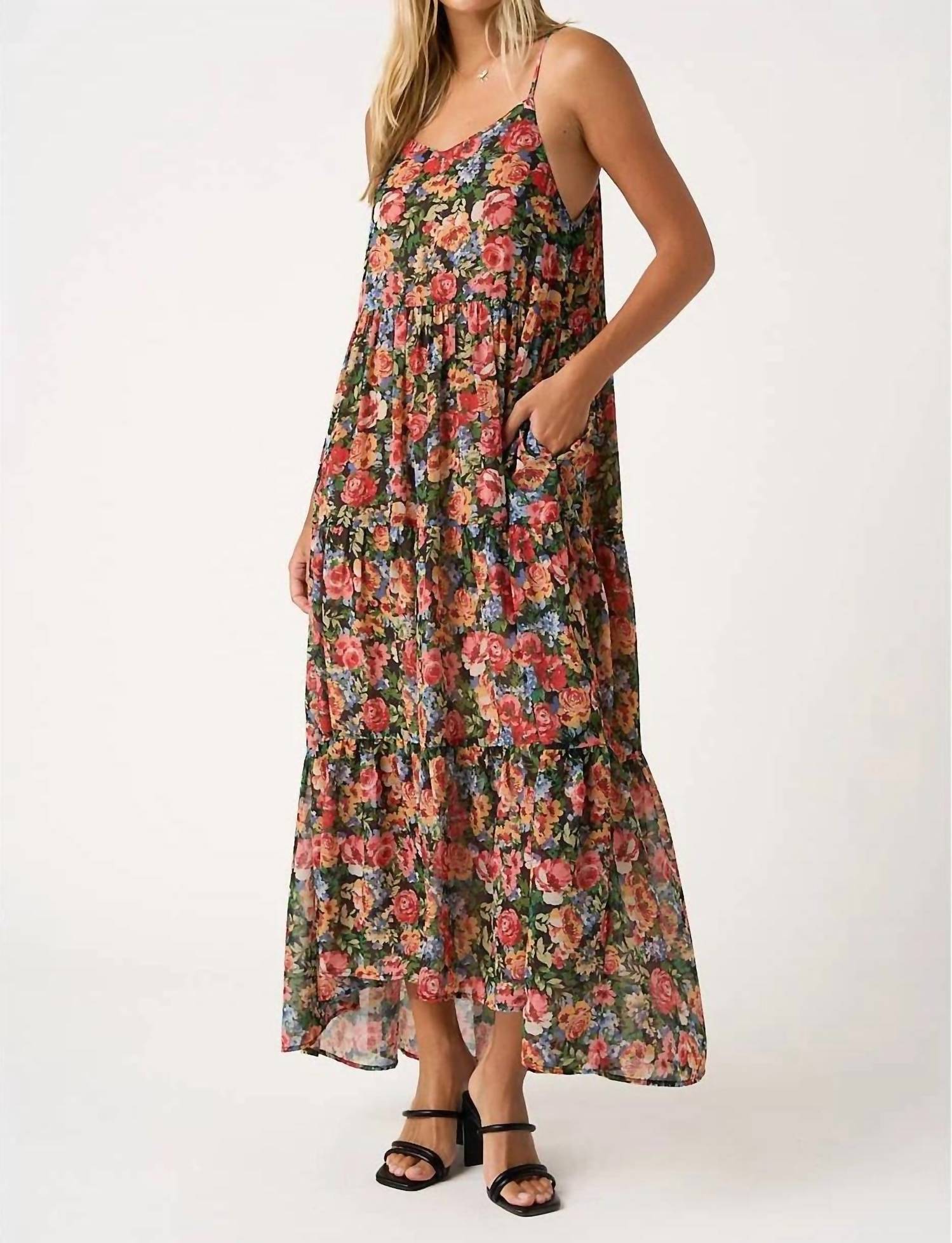 Mittoshop - Evans Floral Tiered Maxi Dress