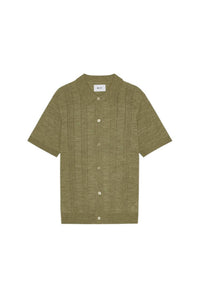 NN07 Thor Short Sleeve Cardigan in evergreen - men's sweater - view 5