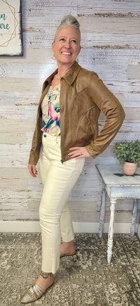 Grace And Lace - Lightweight Faux Leather Jacket