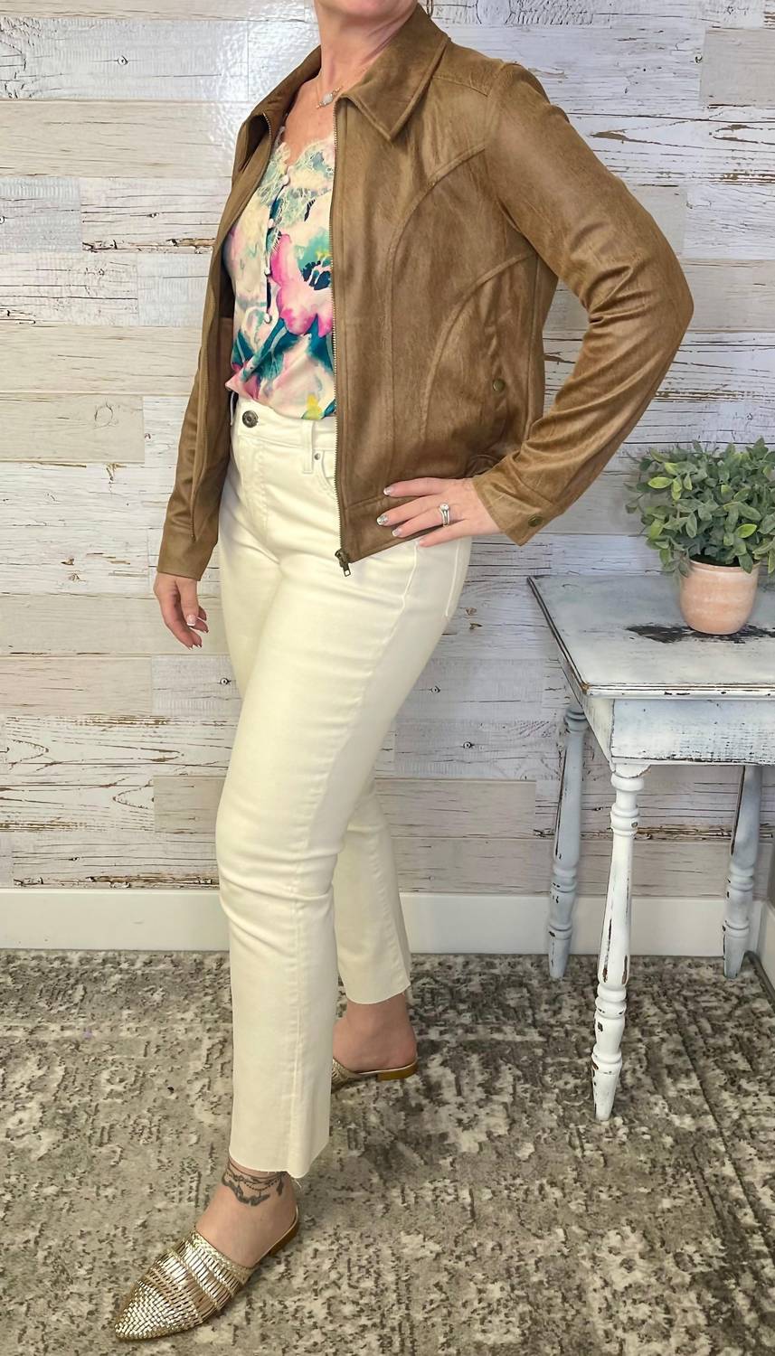Grace And Lace - Lightweight Faux Leather Jacket