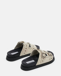 STEVE MADDEN Women's Malek Grommets Leather Sandals in bone - women's sandal - view 4