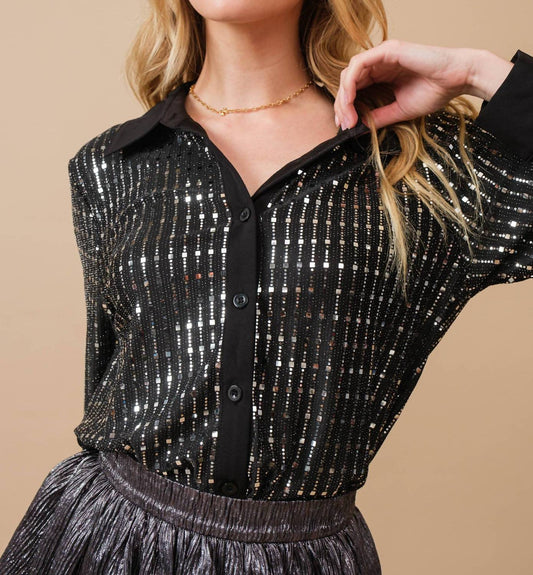 Blue B - City of Lights Button Down Top