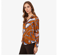 Astrid - Horse Bit Button Down Blouse