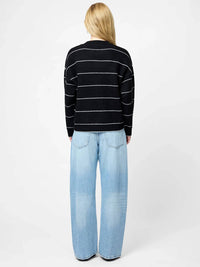 French Connection - Riddley Knit Stripe Crewneck Sweater