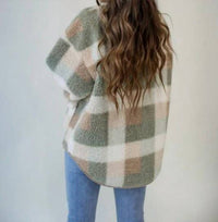 By Together - Ruth Checkered Sherpa Jacket