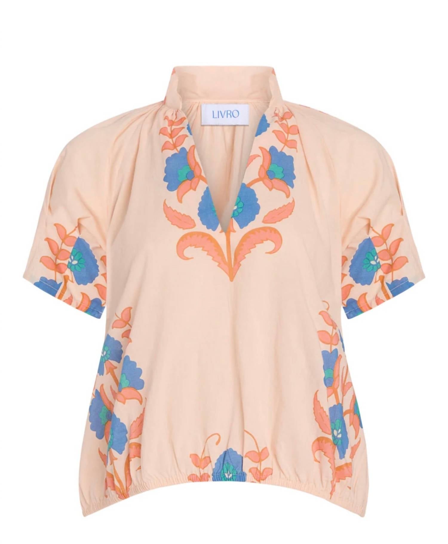 Livro Merritt Top in pink sands - women's blouse - alternate view