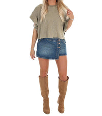 Ee:Some - Morning Brew Waffle Knit Top