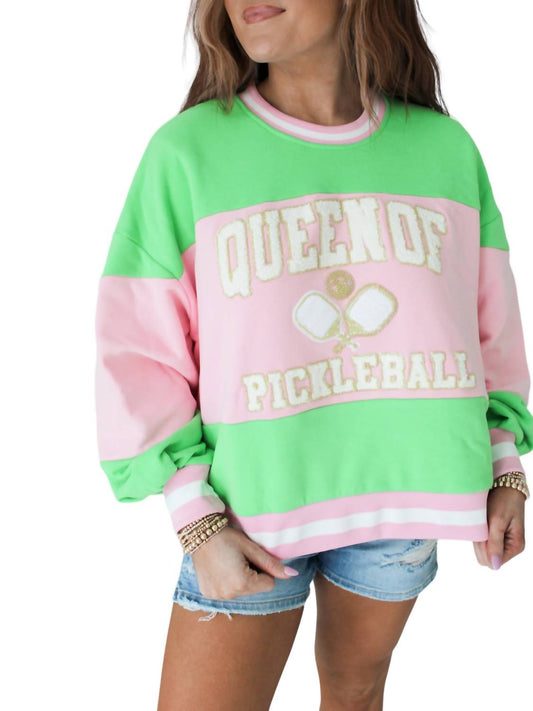 Queen Of Sparkles - Women's Pickleball Sweatshirt