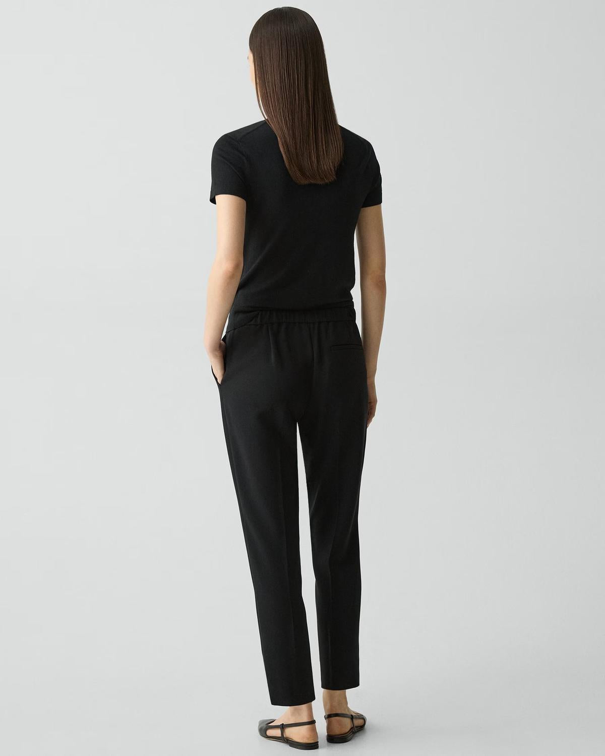 Theory - Treeca Pull On Modern Crepe Pants