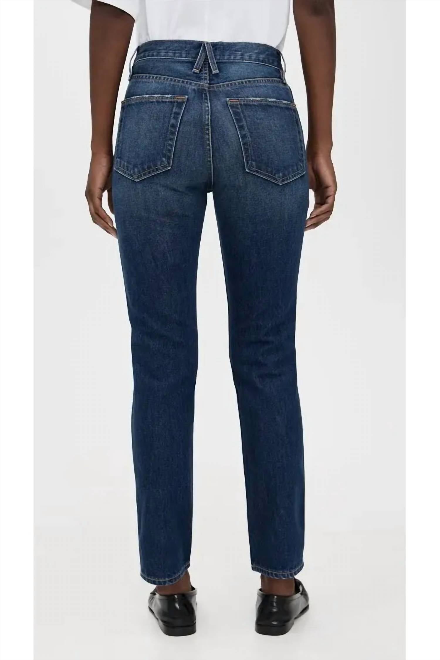 SLVRLAKE Virginia Slim Jeans in doheny - women's pants - detail view