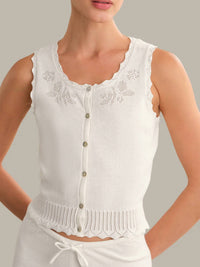 525 America - Valentine Button Down Sleeveless Top