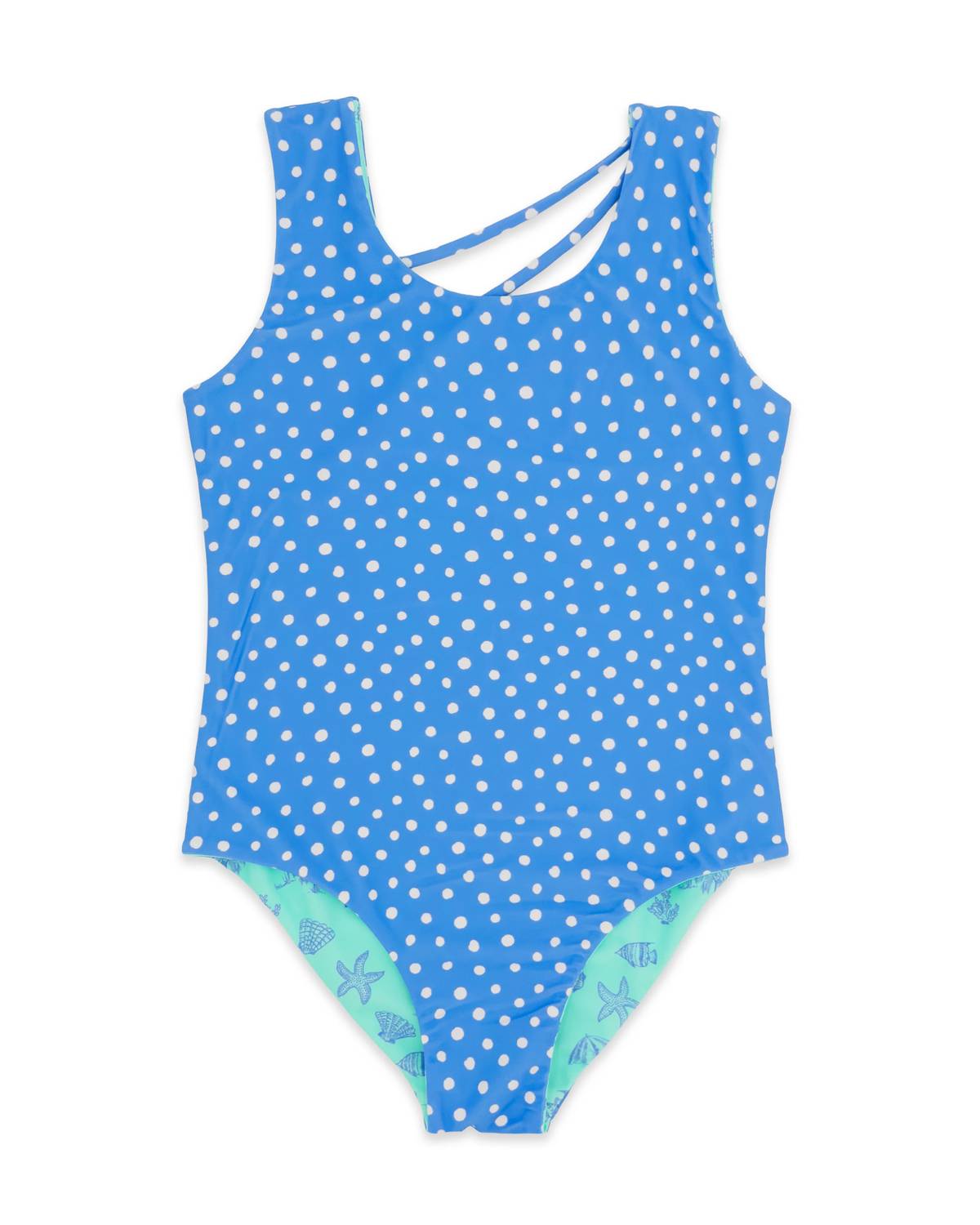 Feather 4 Arrow - Girls Crystal Summer Sun Reversible One Piece Swimsuit
