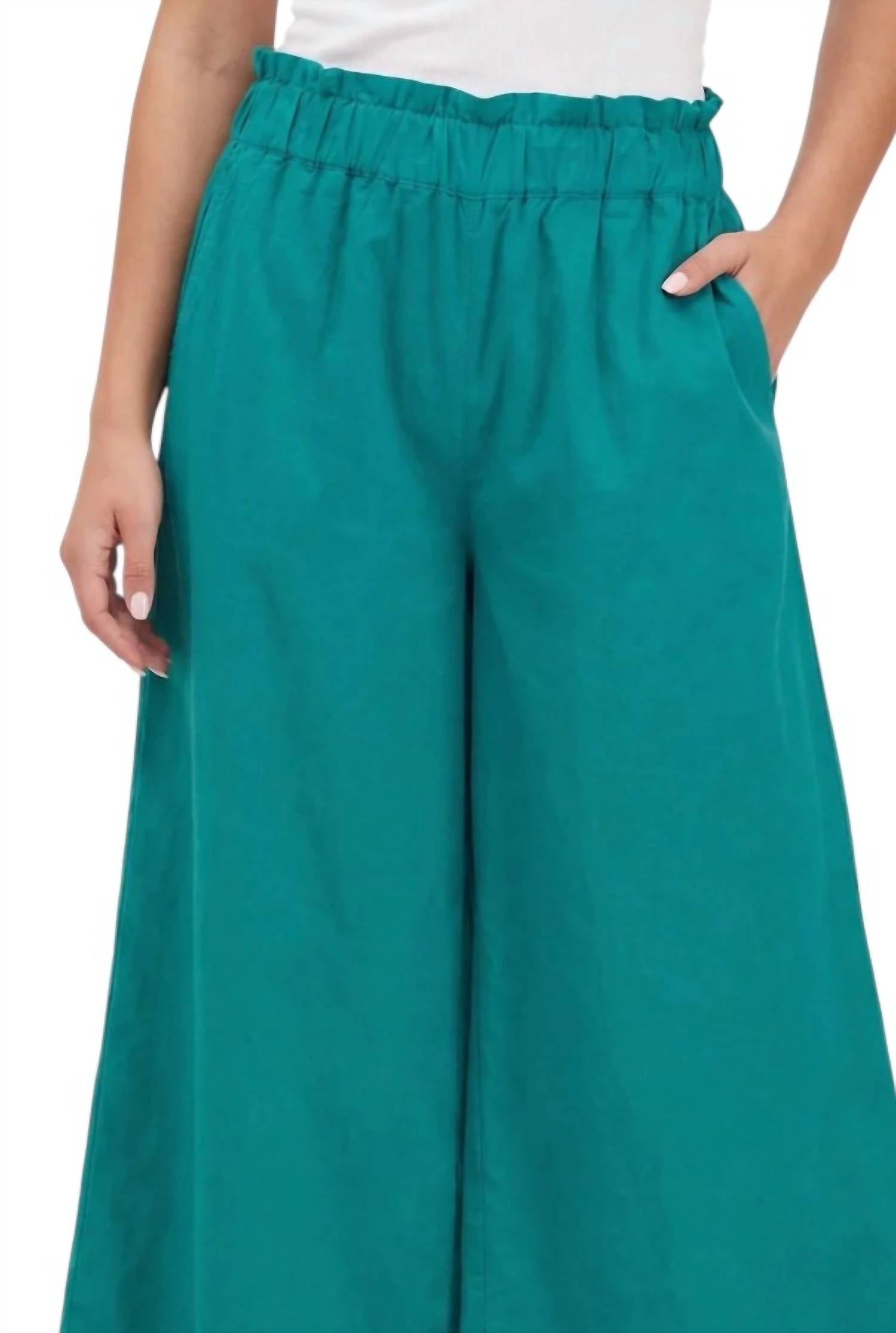 M Made In Italy - Flowy Pants With Paper Bag Waist