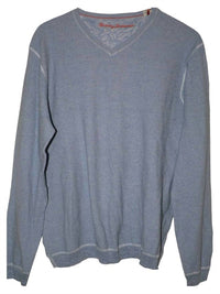TOMMY BAHAMA Men's Seaside Avenue V-neck Cotton Sweater in serenity - men's sweater