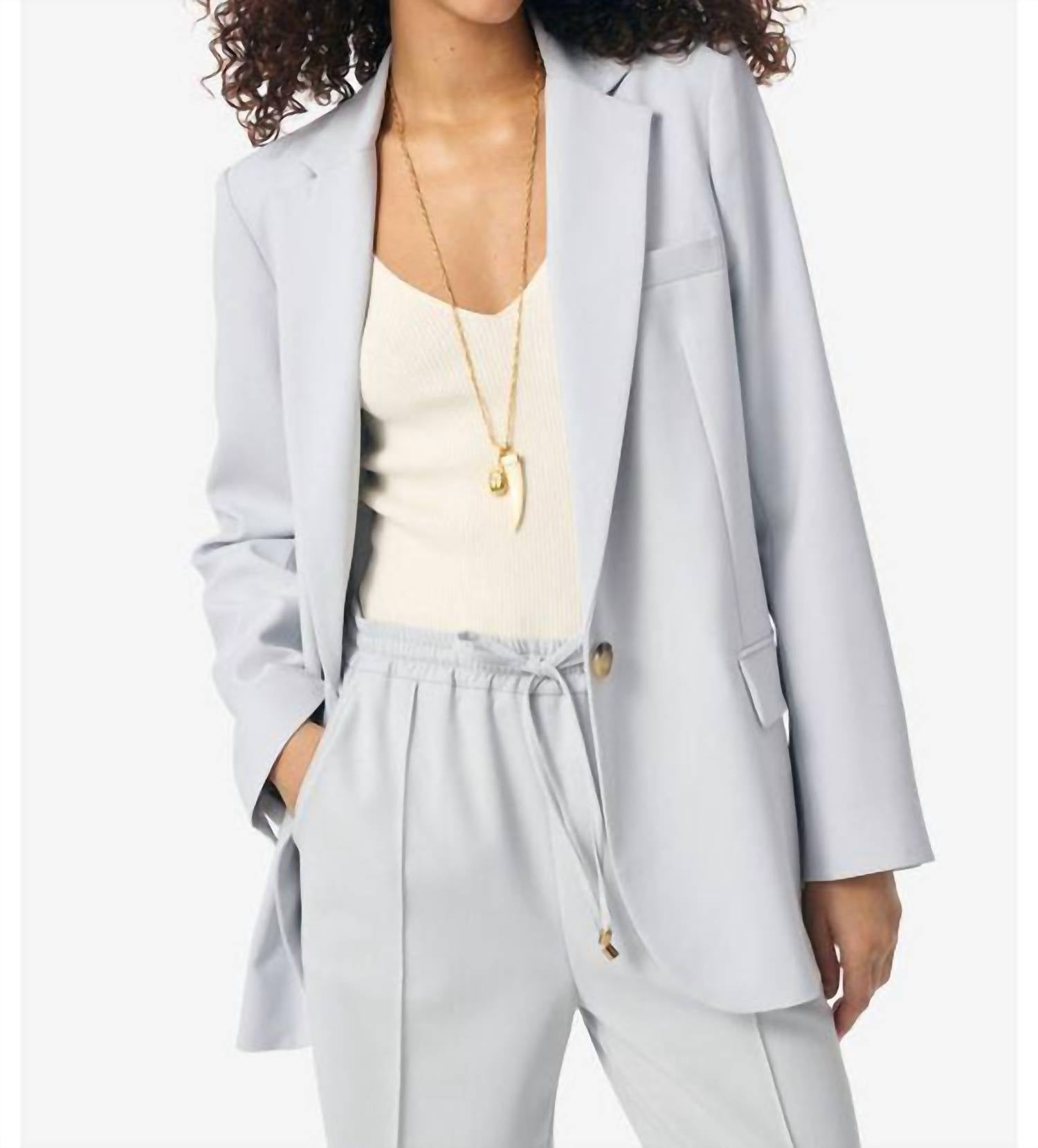 vanessabruno Tilia Blazer in algue - women's jacket - detail view