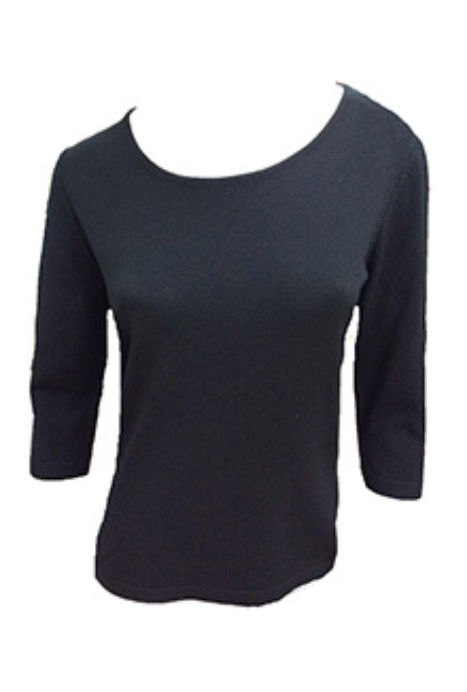 3/4 Scoop Neck Top