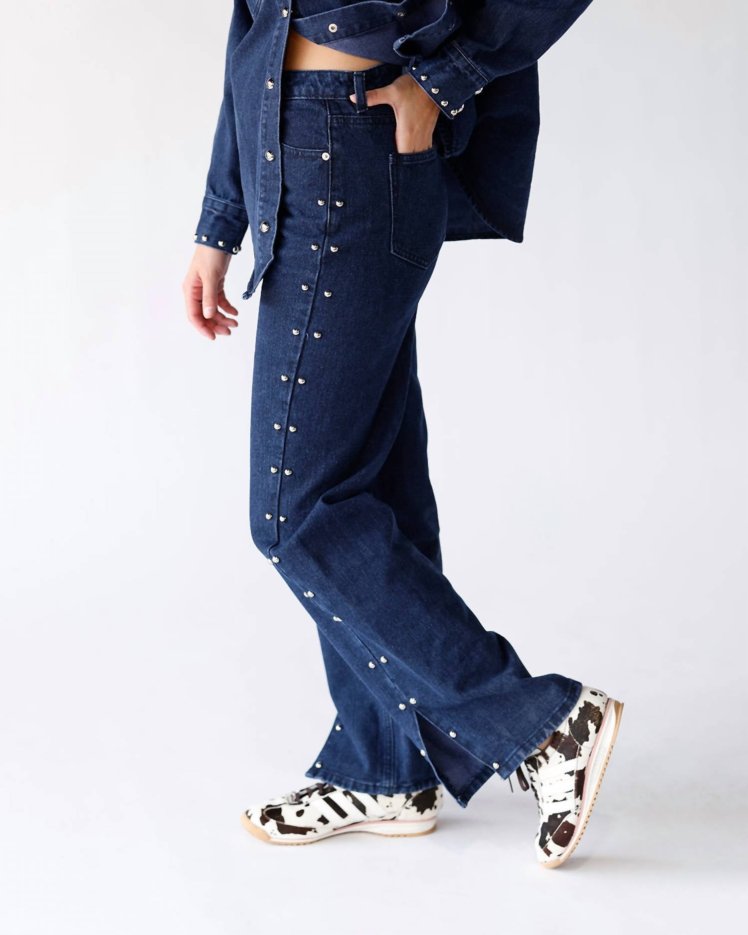 Moon River - Studded + Stunning Denim Pants