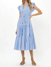 Oliphant - Cinched Flirty Midi Dress
