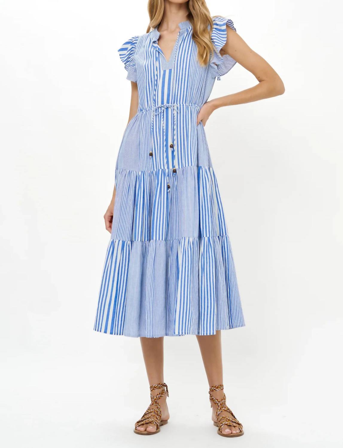 Oliphant - Cinched Flirty Midi Dress