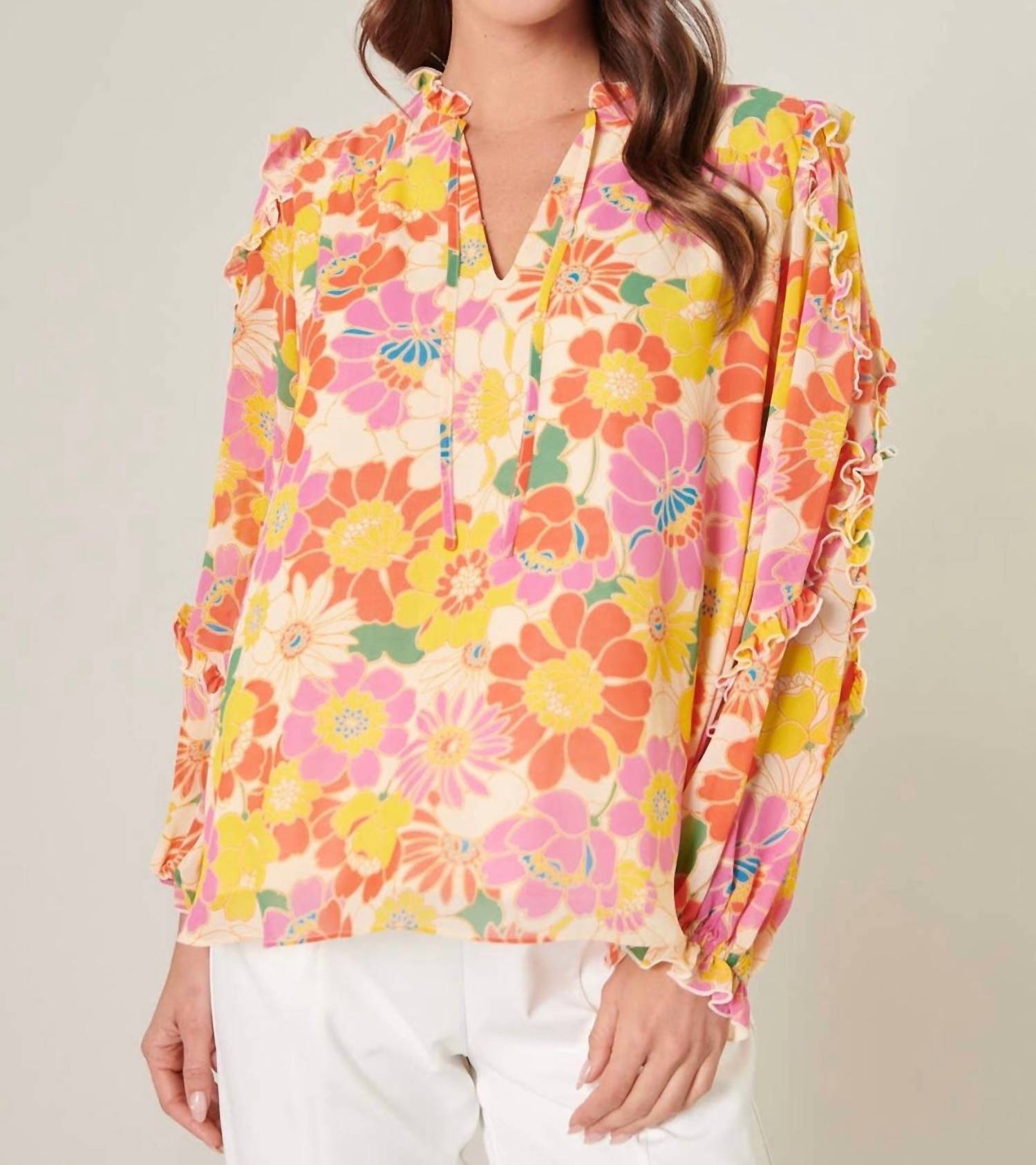 Sugarlips - Zippy Ruffle Blouse