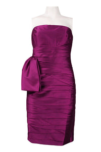 Monique Lhuillier - Women's Side Bow Pleated Strapless Dress