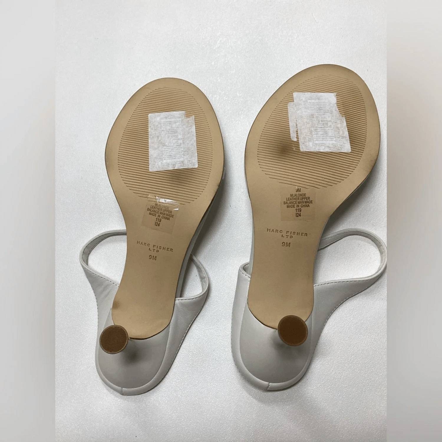 Marc Fisher - Women's Alonde Leather Heeled Slide Sandal