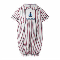 Rachel Riley - Kids' Sailboat Smocked Babysuit