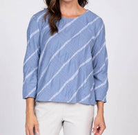 Olivia By Habitat - Stripe a Pose Bias Cut Pullover