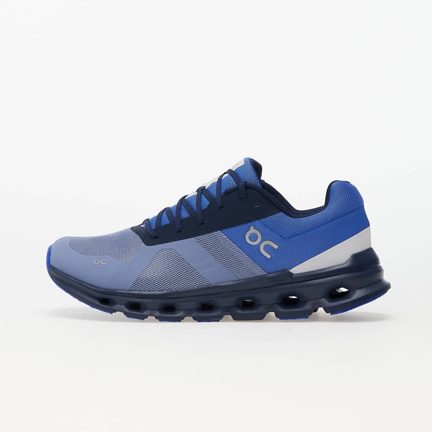 On Men's Cloudrunner Running Shoes in shale cobalt 1 - men's shoe