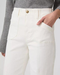 Paige - Anessa 31" With Utility Pockets And Raw Hem Jean