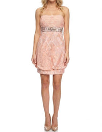 Sue Wong - Strapless Beaded Empire Balloon Dress