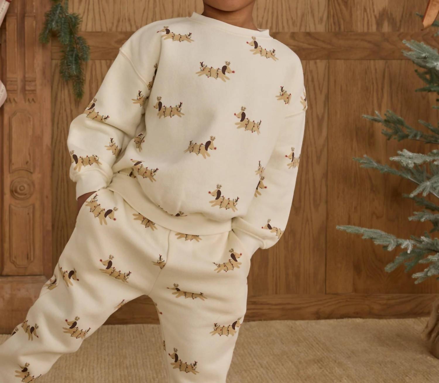Rylee + Cru - Christmas Dogs Relaxed Sweatshirt